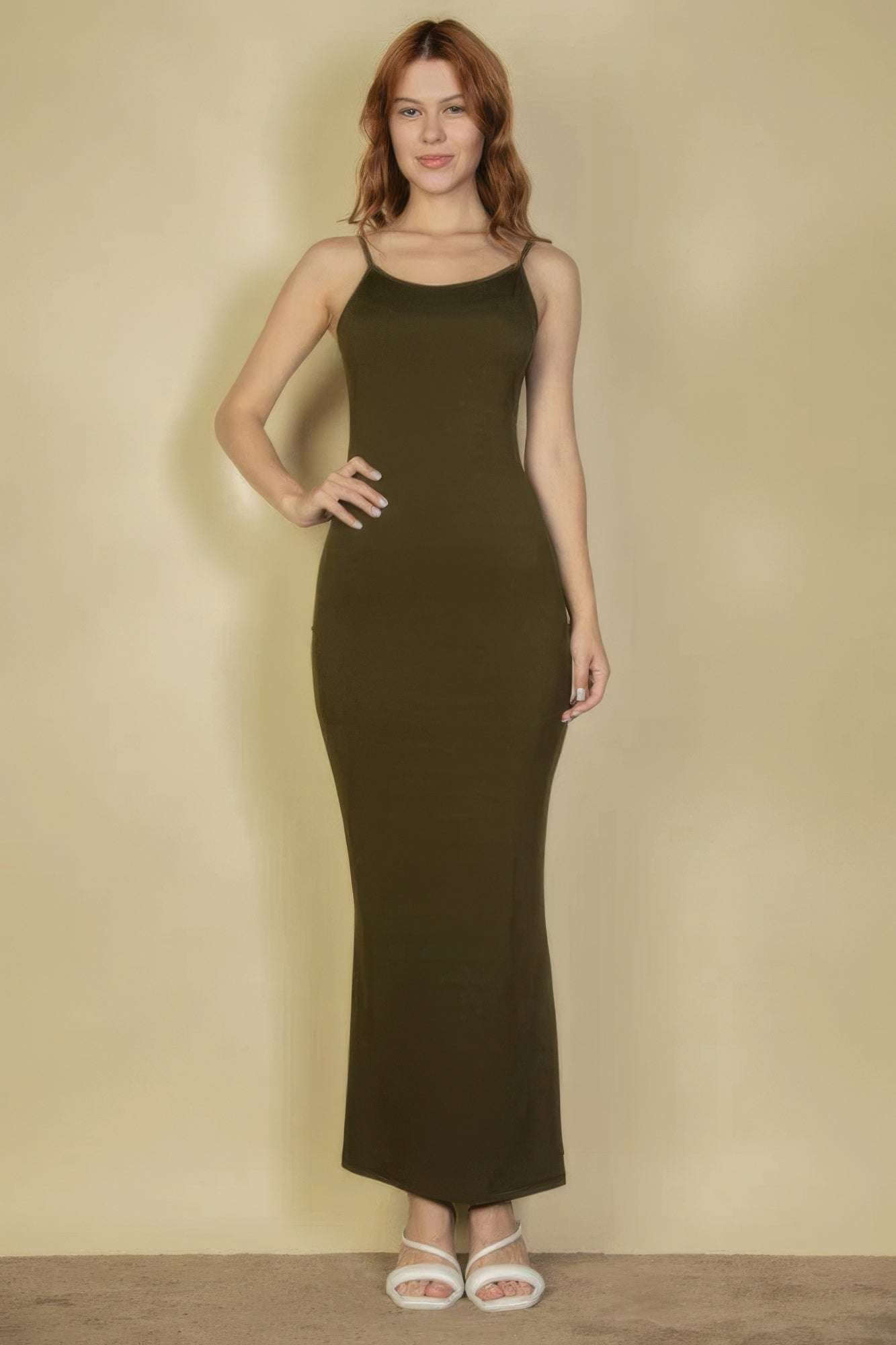 Ribbed Mermaid Hem Camisole Maxi Dress - The Diva Goddess