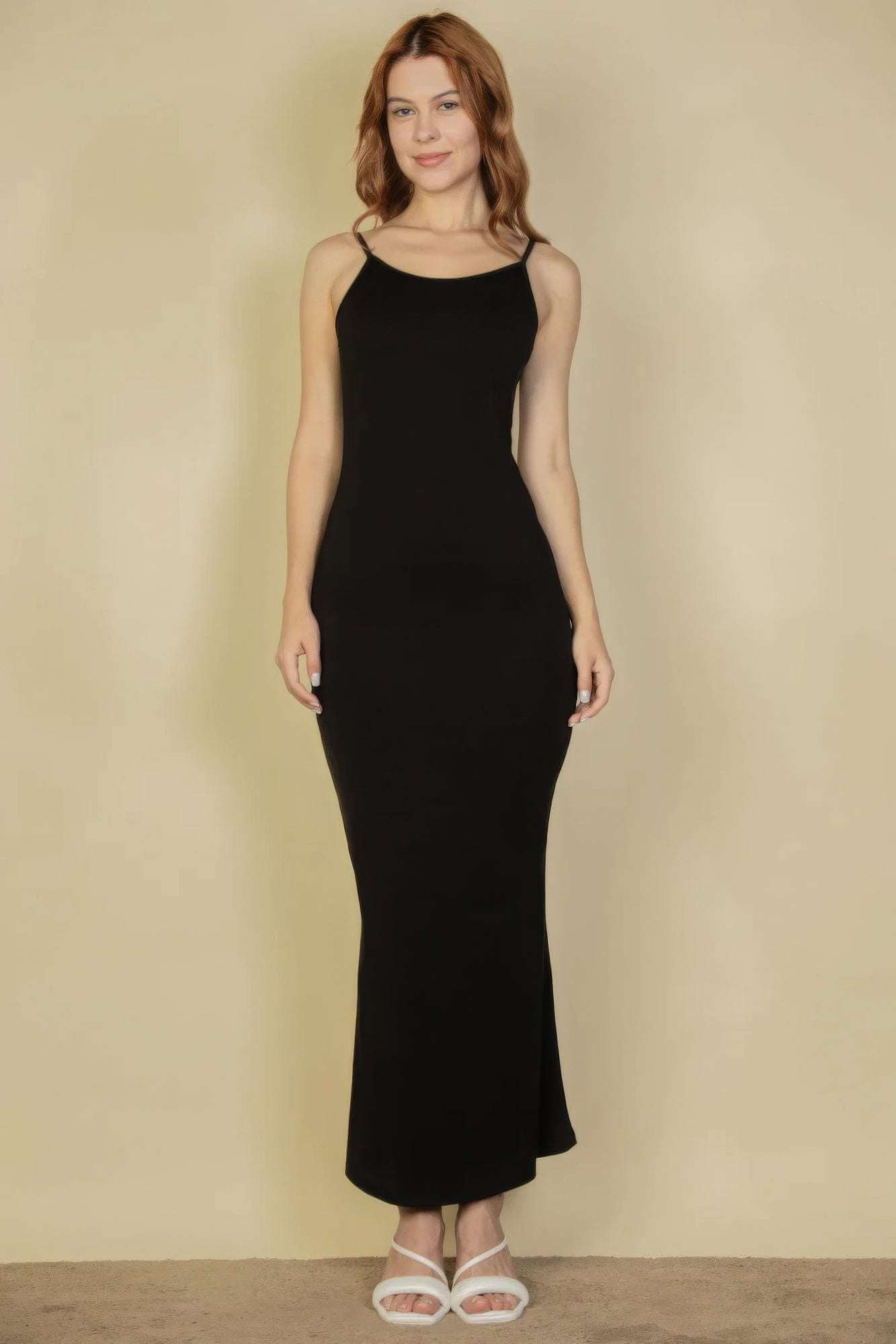 Ribbed Mermaid Hem Camisole Maxi Dress - The Diva Goddess