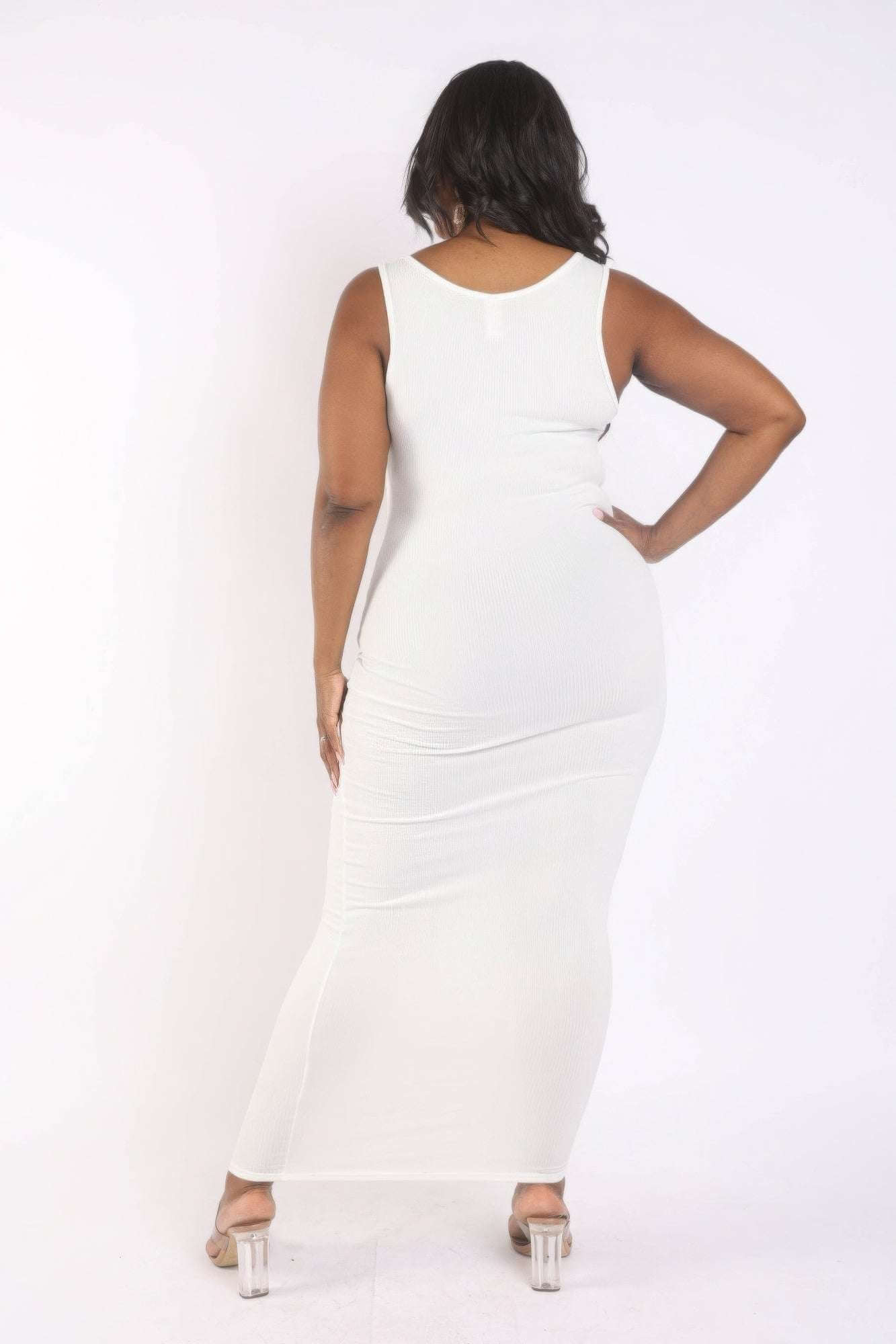 Ribbed Tank Maxi Dress - The Diva Goddess