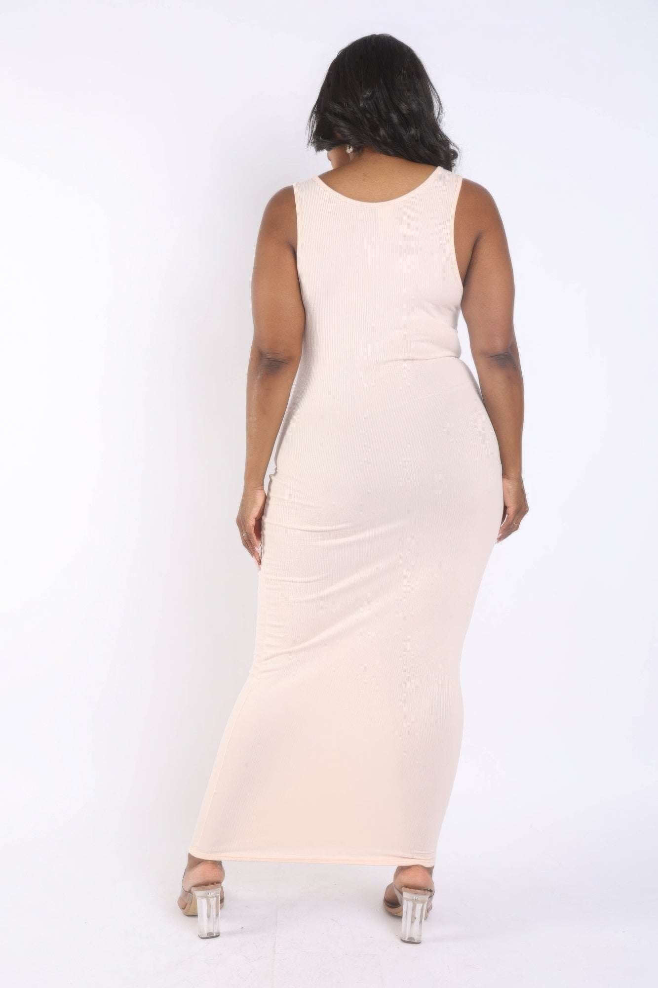 Ribbed Tank Maxi Dress - The Diva Goddess