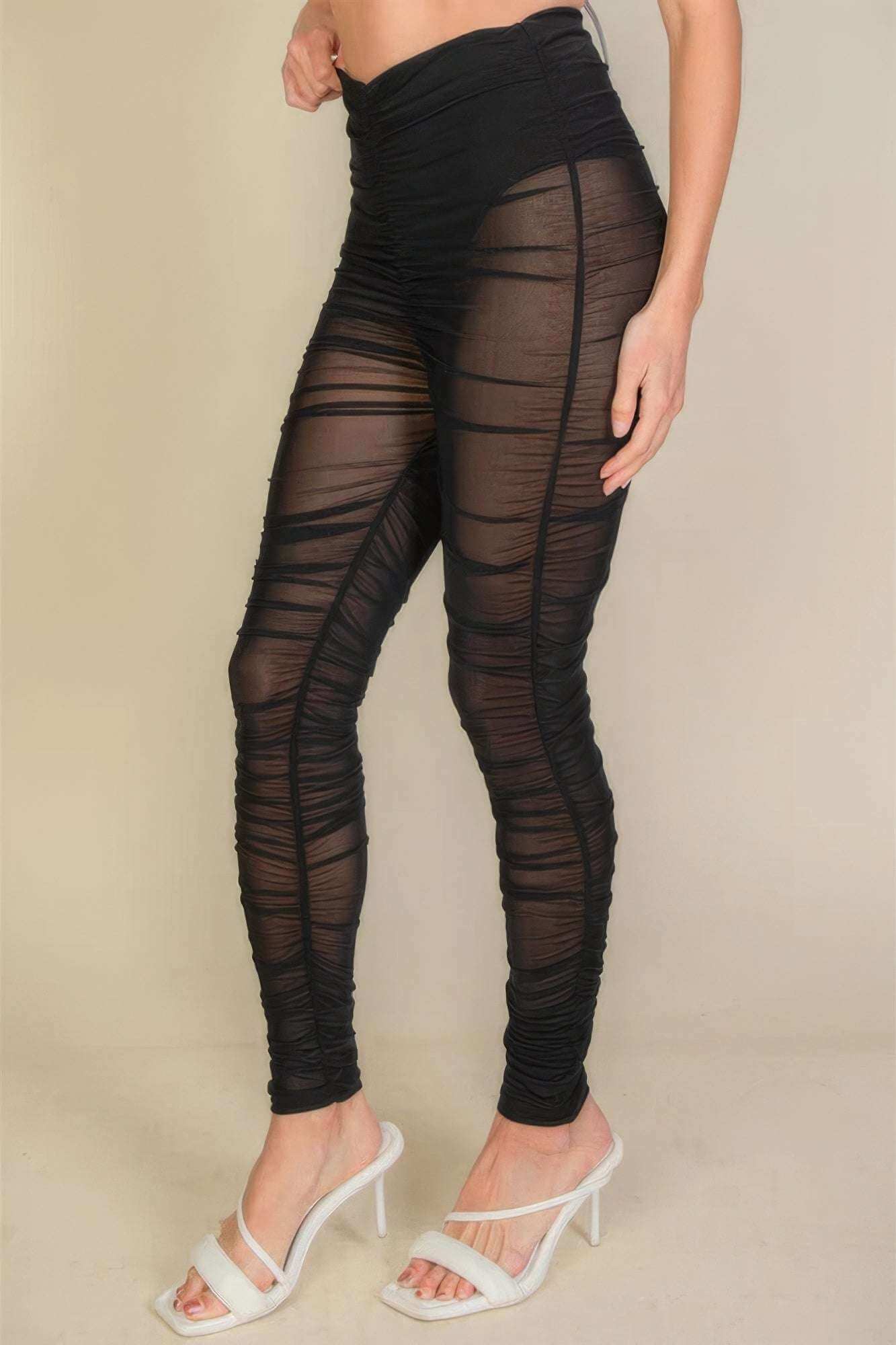 Ruched leggings - The Diva Goddess