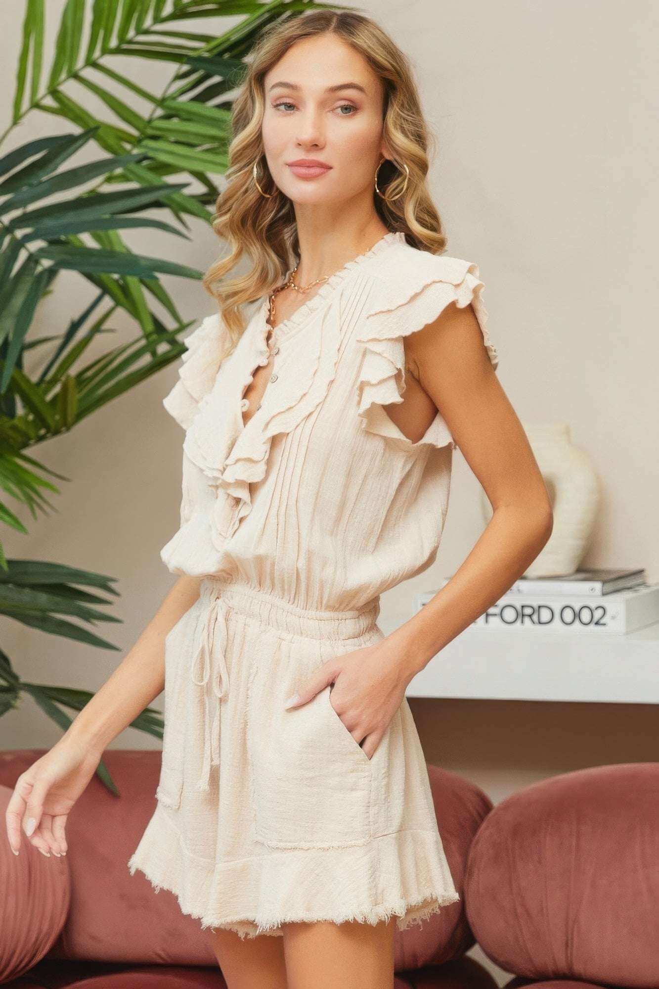 Ruffle Romper - The Diva Goddess