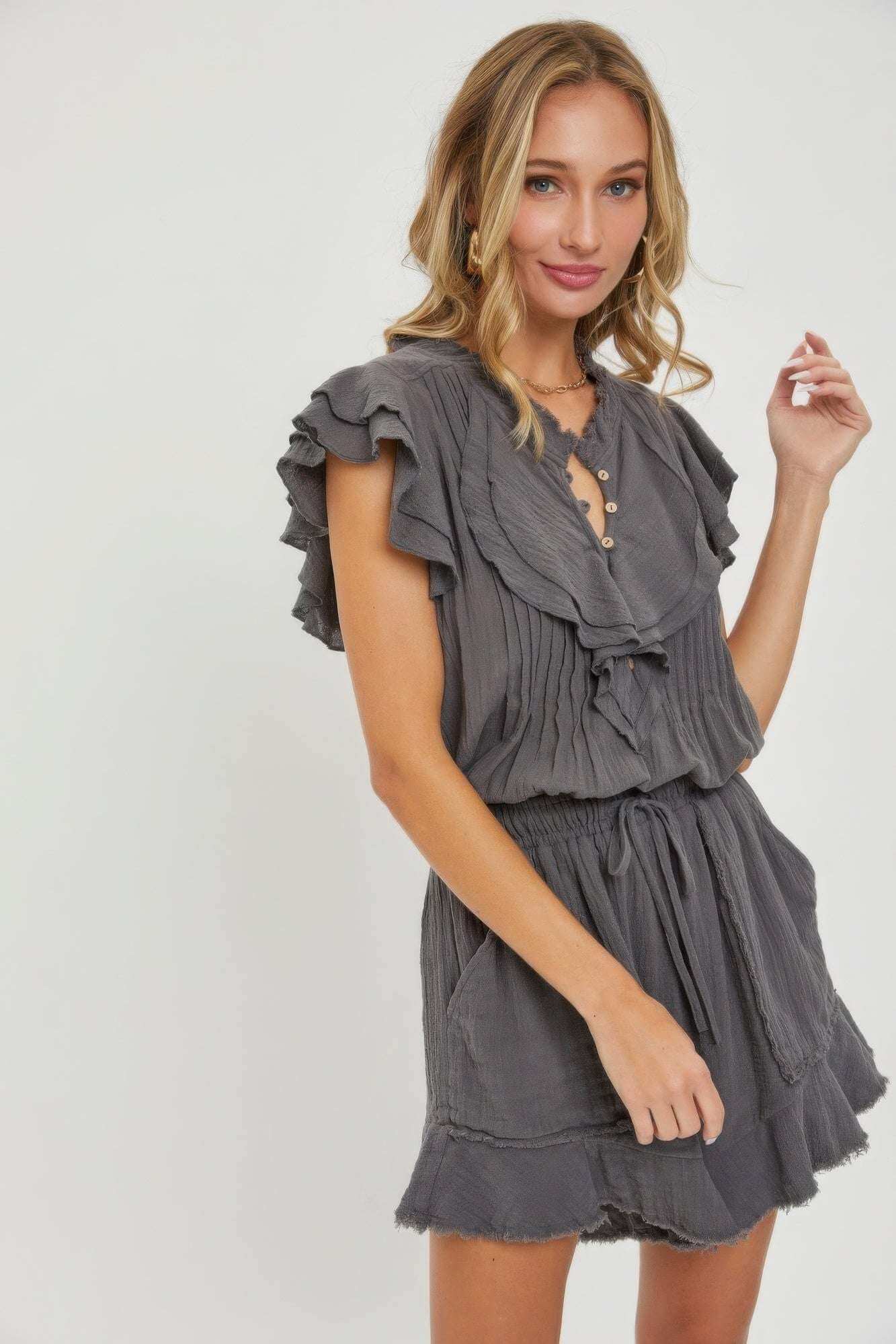 Ruffle Romper - The Diva Goddess