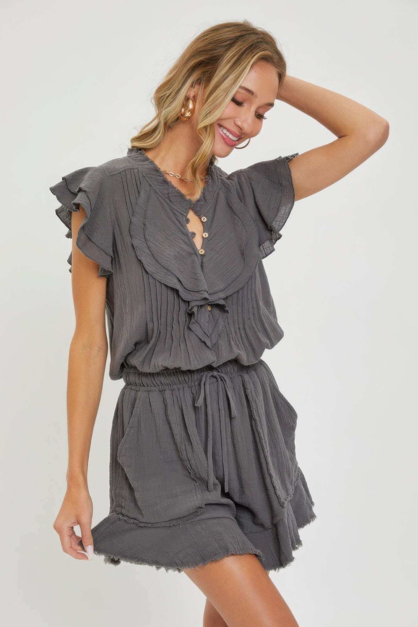 Ruffle Romper - The Diva Goddess