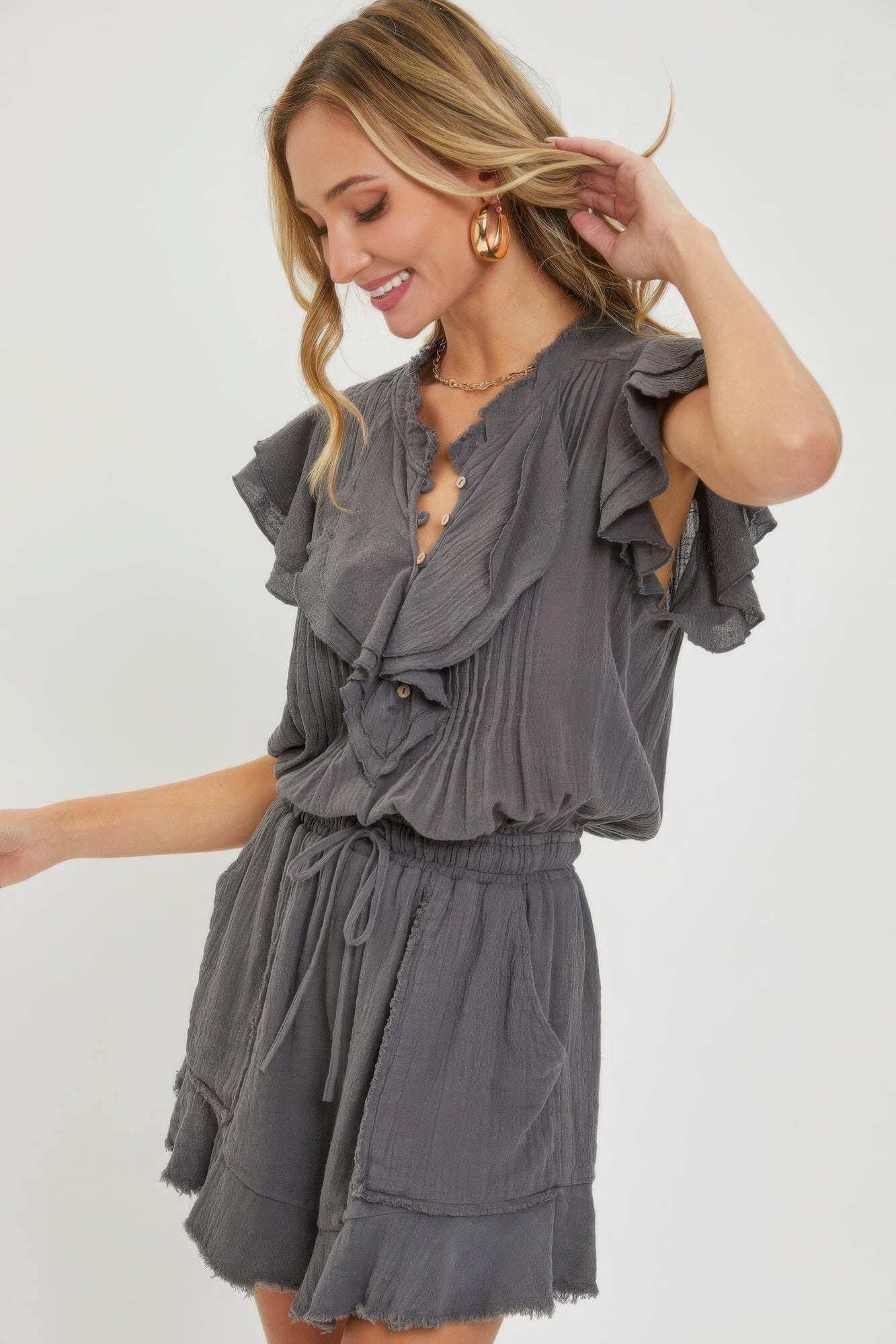 Ruffle Romper - The Diva Goddess