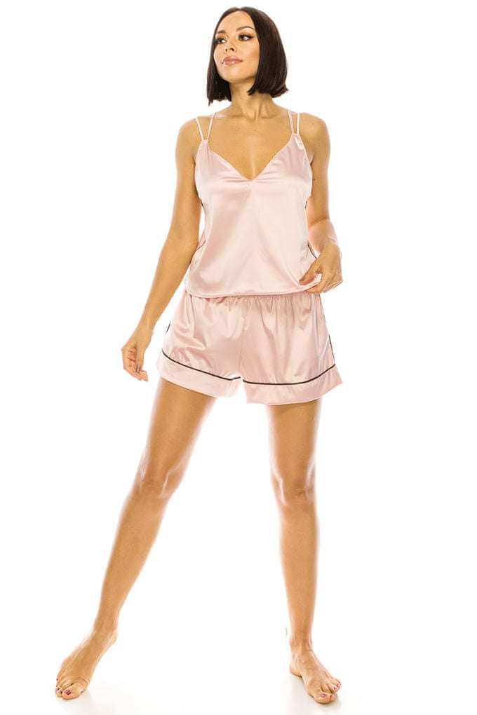 Satin Pj Short Set - The Diva Goddess