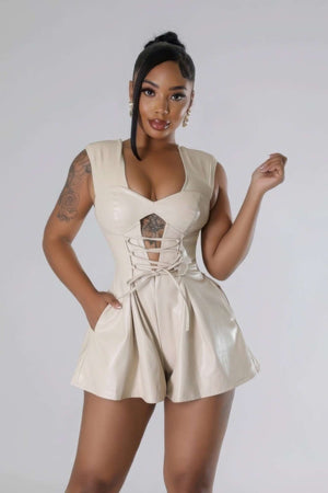 Semi-stretch Romper - The Diva Goddess