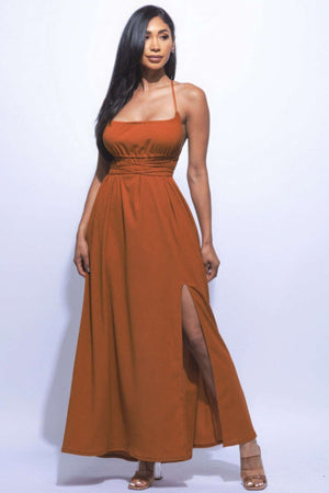 Side Slit Maxi Dress - The Diva Goddess