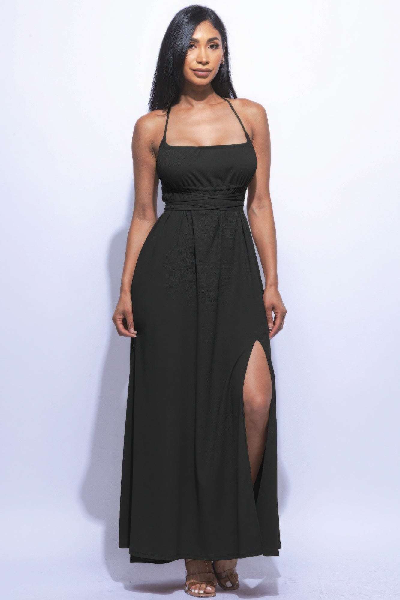 Side Slit Maxi Dress - The Diva Goddess