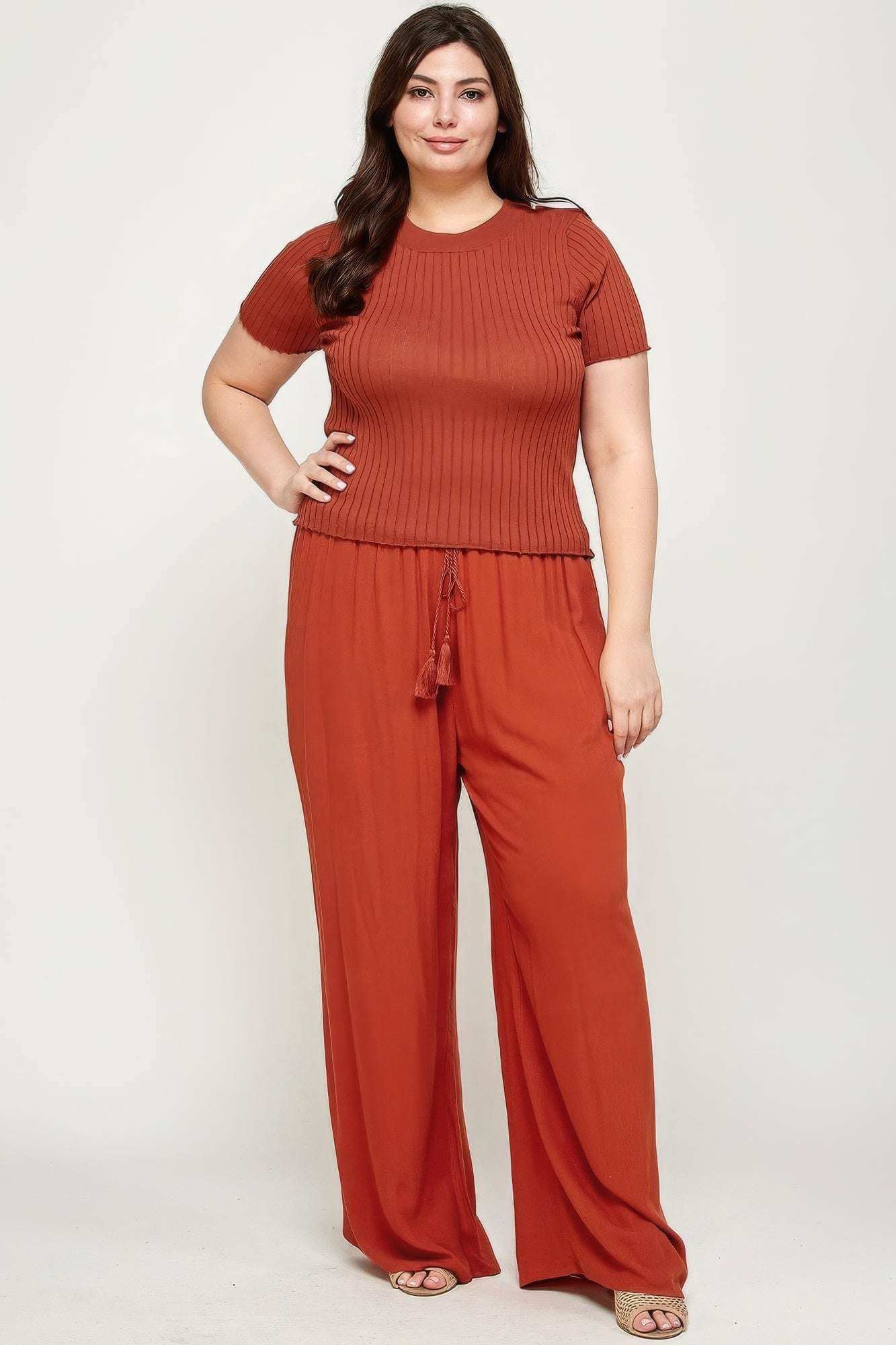 Solid Full Length Wide Leg Palazzo Pants - The Diva Goddess