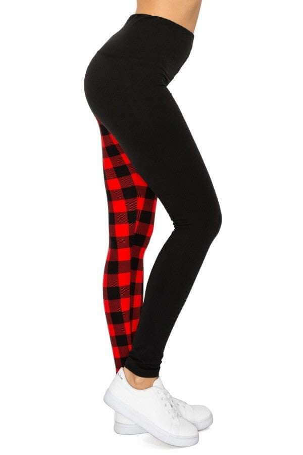 Spliced 5-inch Long Yoga Style Banded Lined Knit Legging With High Waist - The Diva Goddess