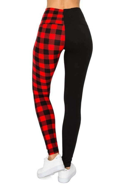 Spliced 5-inch Long Yoga Style Banded Lined Knit Legging With High Waist - The Diva Goddess