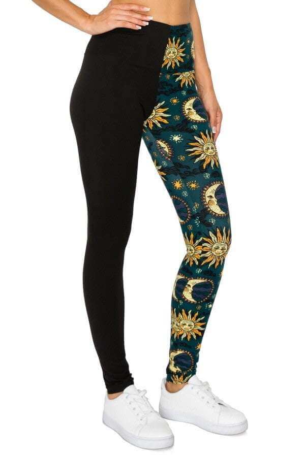 Spliced 5-inch Long Yoga Style Banded Lined Knit Legging With High Waist - The Diva Goddess