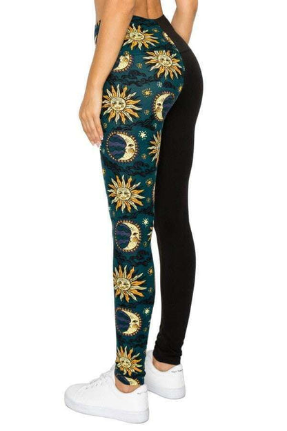 Spliced 5-inch Long Yoga Style Banded Lined Knit Legging With High Waist - The Diva Goddess