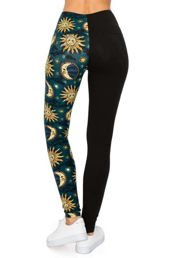 Spliced 5-inch Long Yoga Style Banded Lined Knit Legging With High Waist - The Diva Goddess