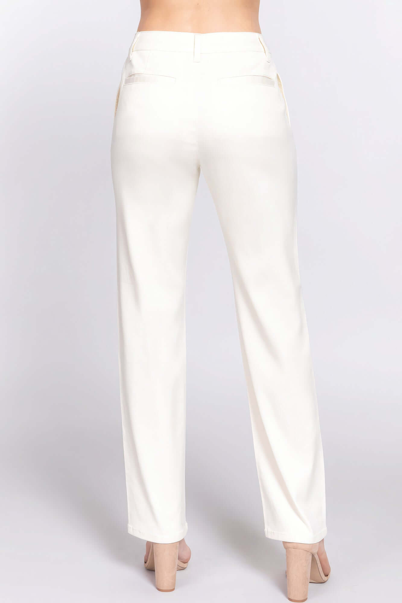 Straight Fit Twill Long Pants - The Diva Goddess