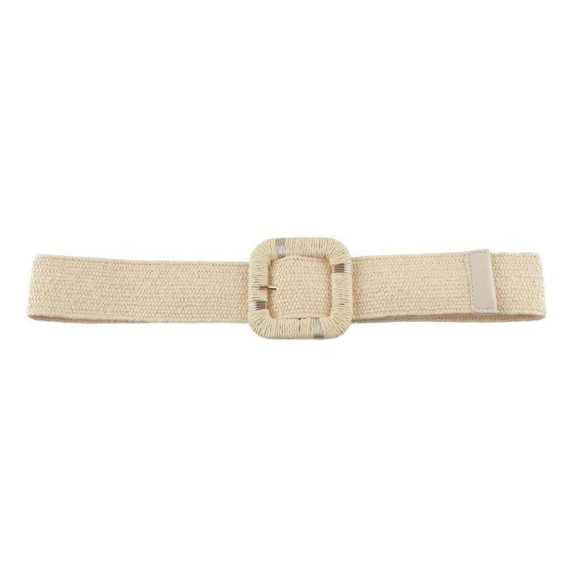 Straw Buckle Elastic Belt - The Diva Goddess