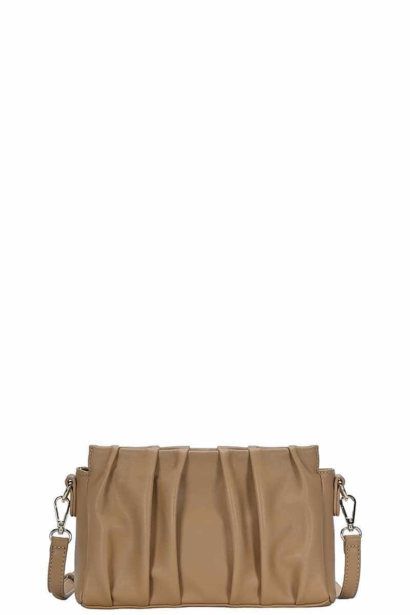 Stylish Smooth Wrinkled Crossbody Bag - The Diva Goddess