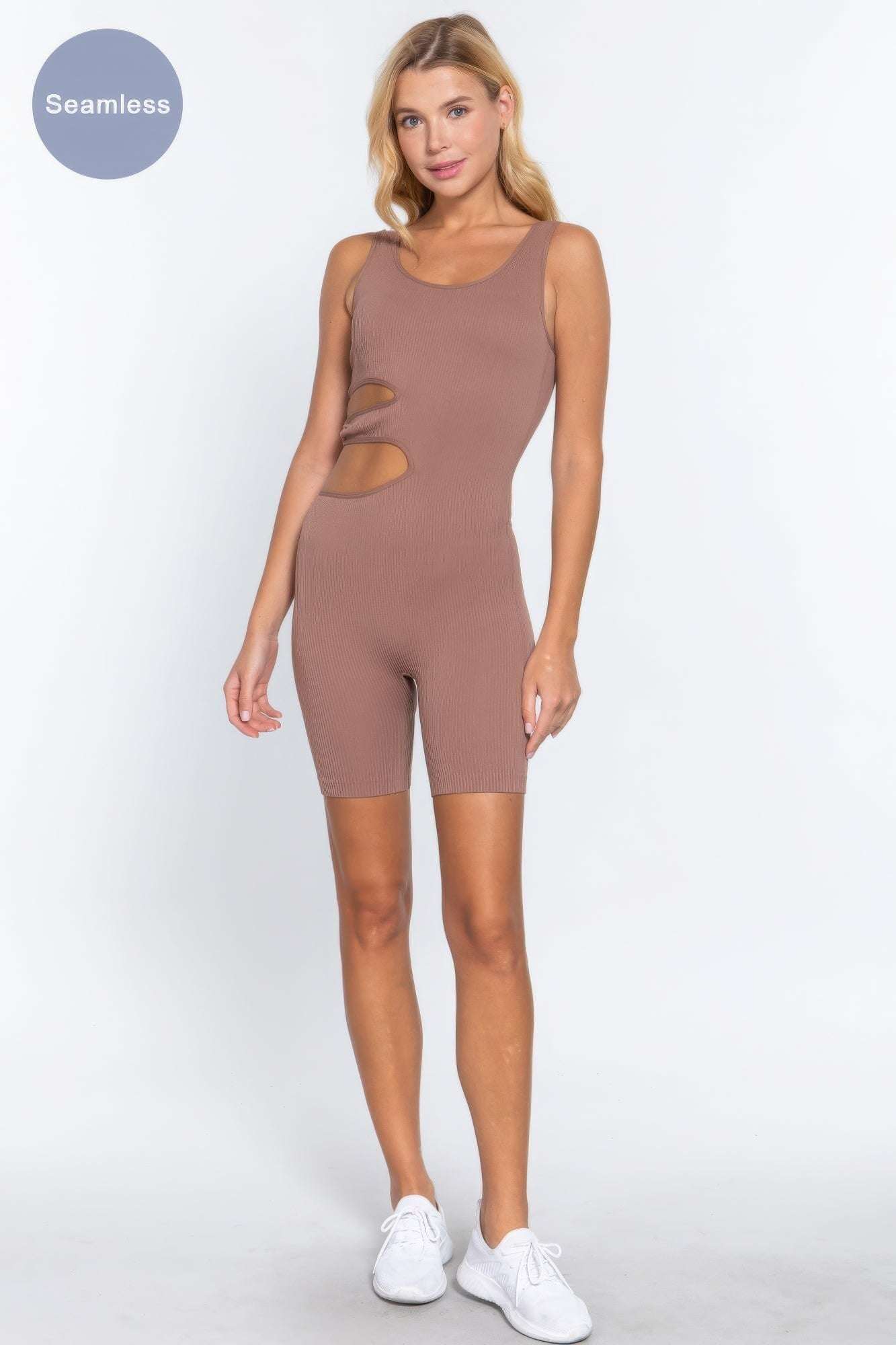 Suave Cut-out Seamless Romper - The Diva Goddess