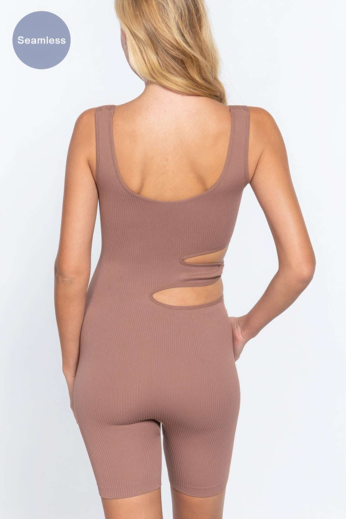 Suave Cut-out Seamless Romper - The Diva Goddess