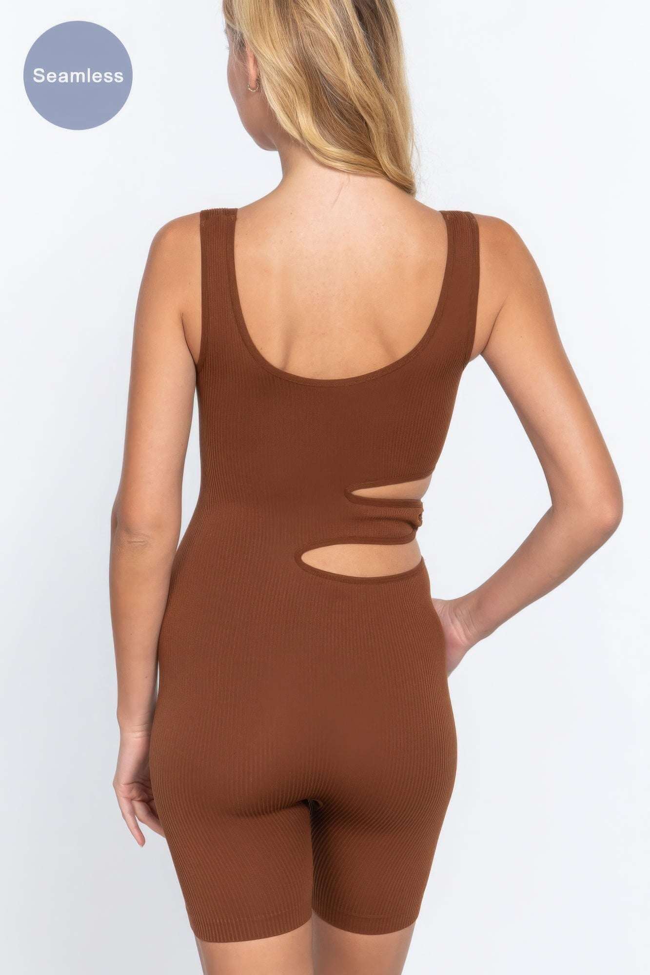 Suave Cut-out Seamless Romper - The Diva Goddess