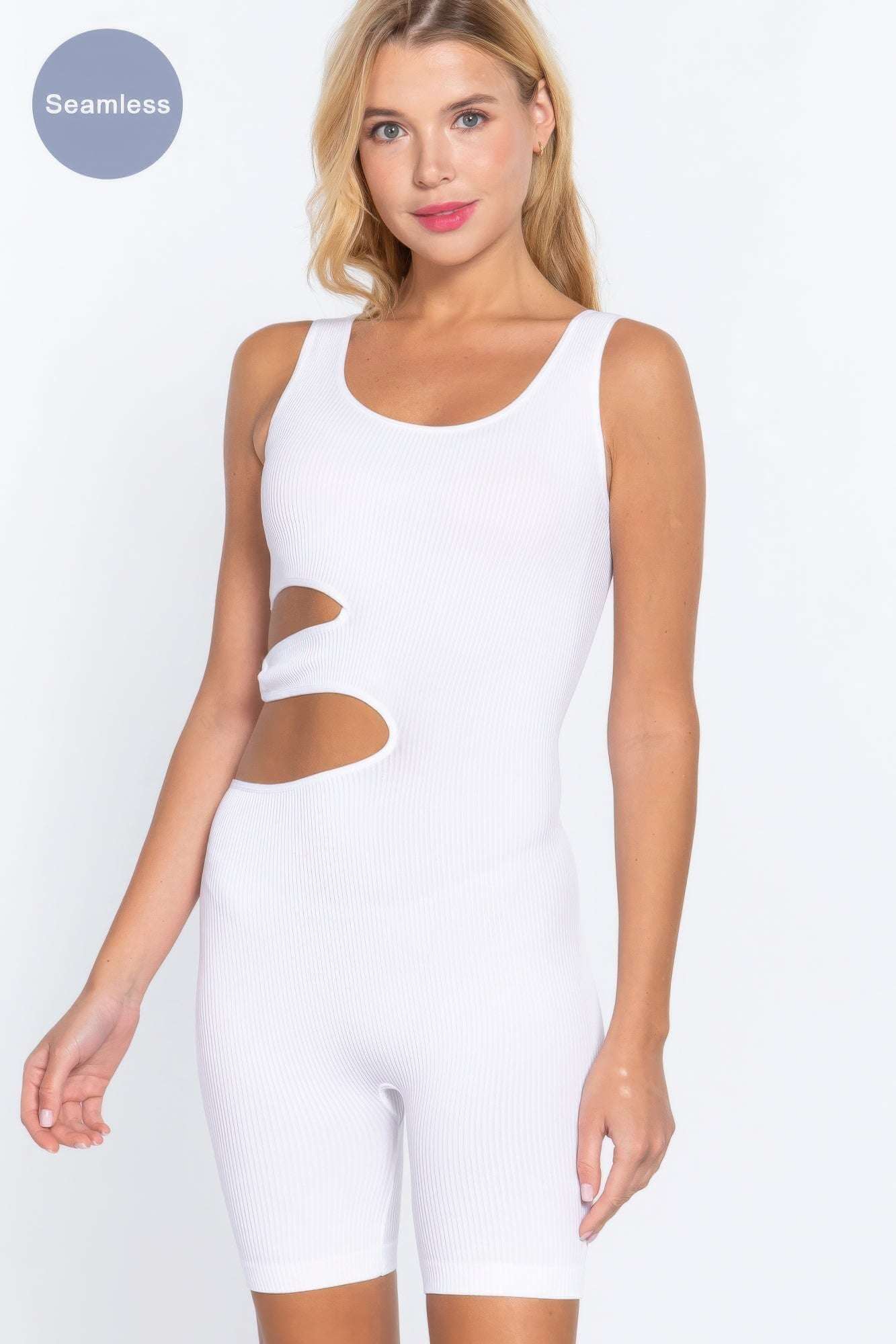 Suave Cut-out Seamless Romper - The Diva Goddess