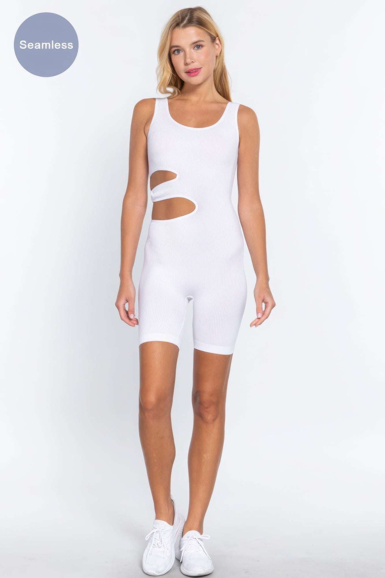 Suave Cut-out Seamless Romper - The Diva Goddess