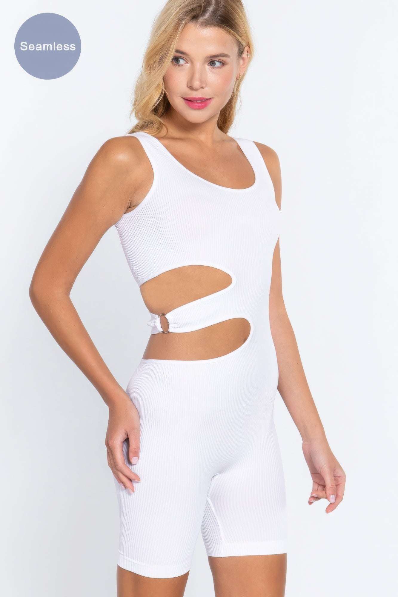 Suave Cut-out Seamless Romper - The Diva Goddess