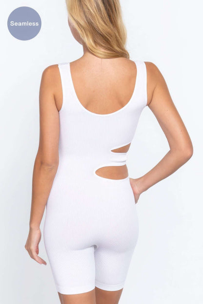 Suave Cut-out Seamless Romper - The Diva Goddess