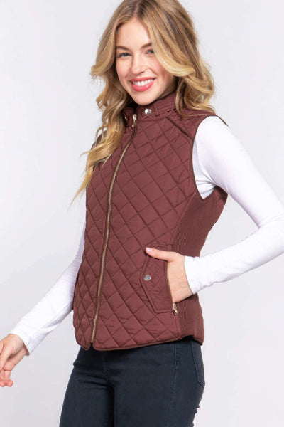 Trendy quilted vest - The Diva Goddess