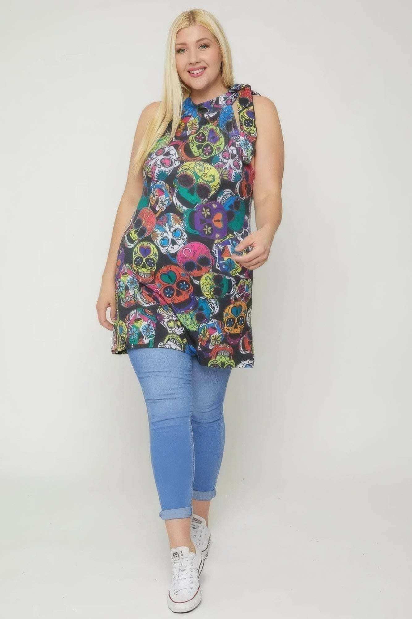 Sugar Skull Sublimation Print - The Diva Goddess