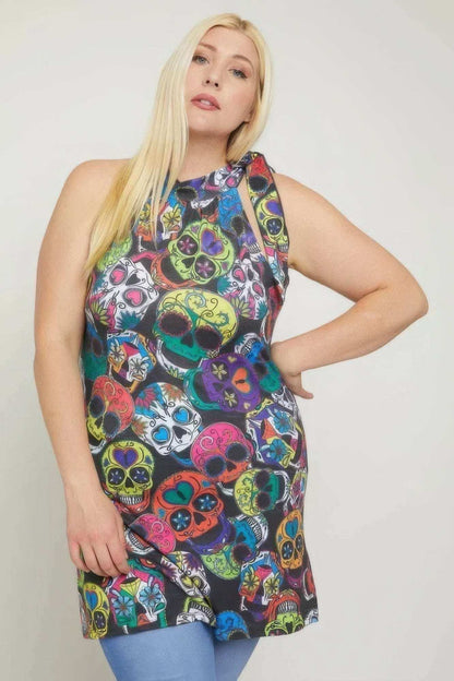 Sugar Skull Sublimation Print - The Diva Goddess