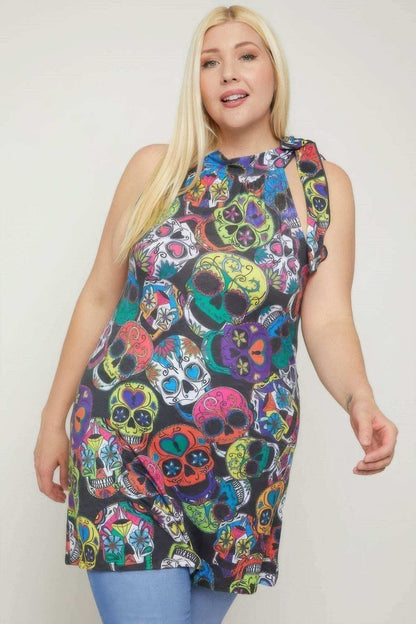 Sugar Skull Sublimation Print - The Diva Goddess