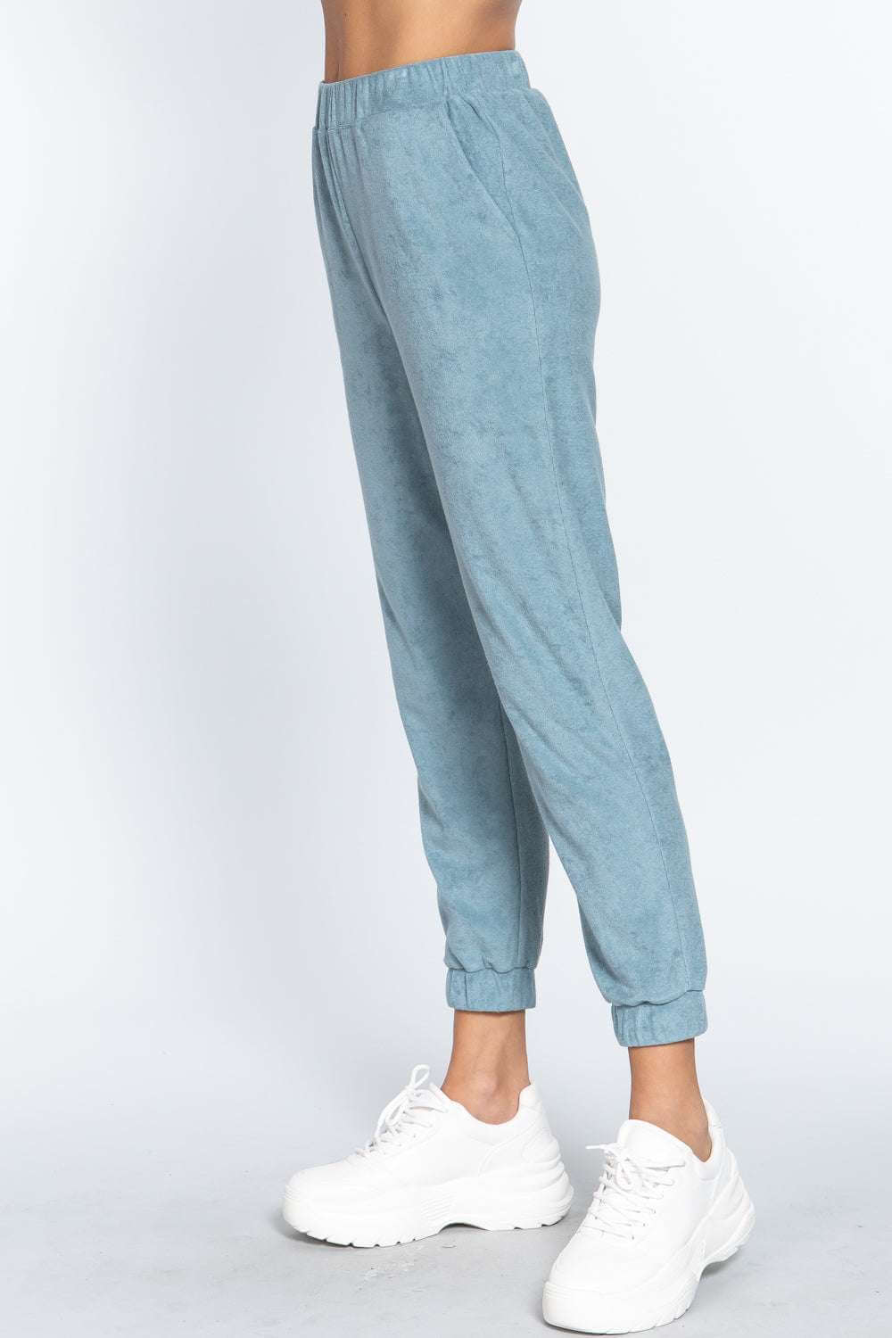 Terry Towelling Long Jogger Pants - The Diva Goddess