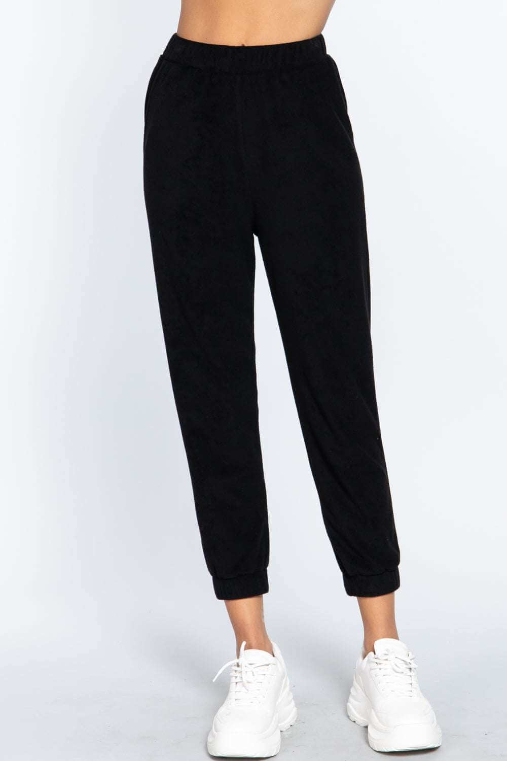 Terry Towelling Long Jogger Pants - The Diva Goddess