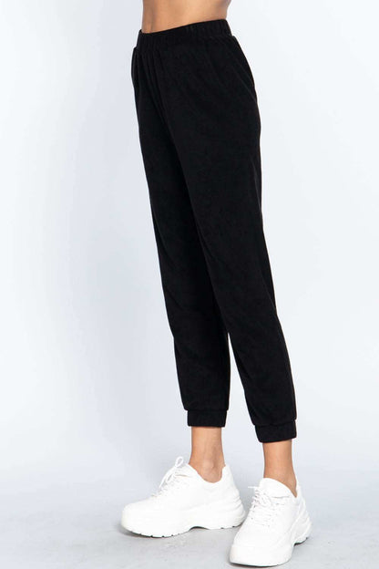 Terry Towelling Long Jogger Pants - The Diva Goddess