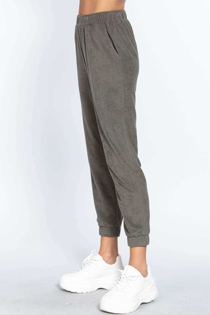 Terry Towelling Long Jogger Pants - The Diva Goddess