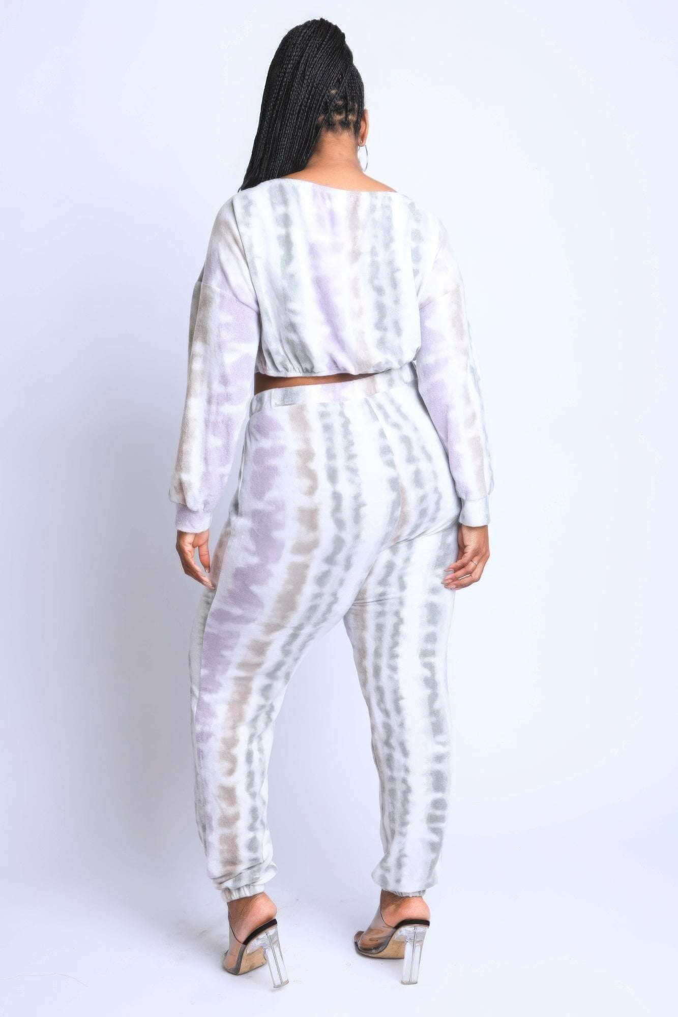 Tie Die Off Shoulder Set - The Diva Goddess