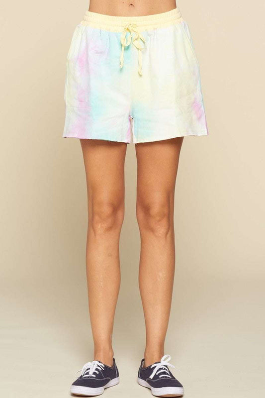 Tie-dye Printed Jersey Shorts - The Diva Goddess