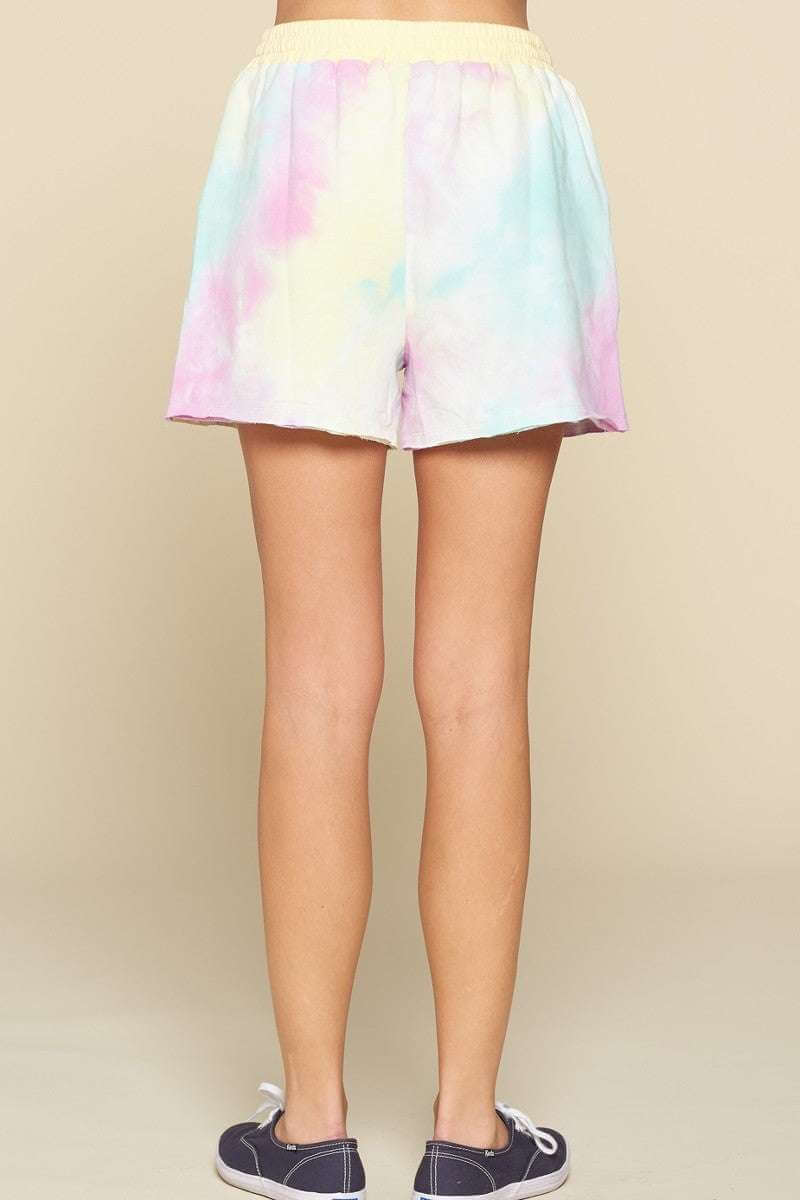 Tie-dye Printed Jersey Shorts - The Diva Goddess