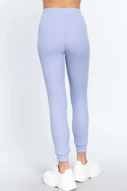 Waist Band Side Pocket Thermal Pants - The Diva Goddess