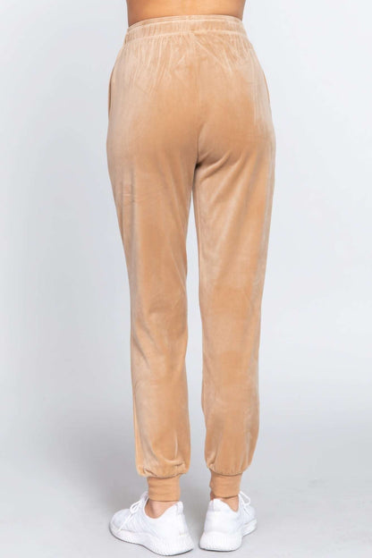 Velour jogger pants - The Diva Goddess