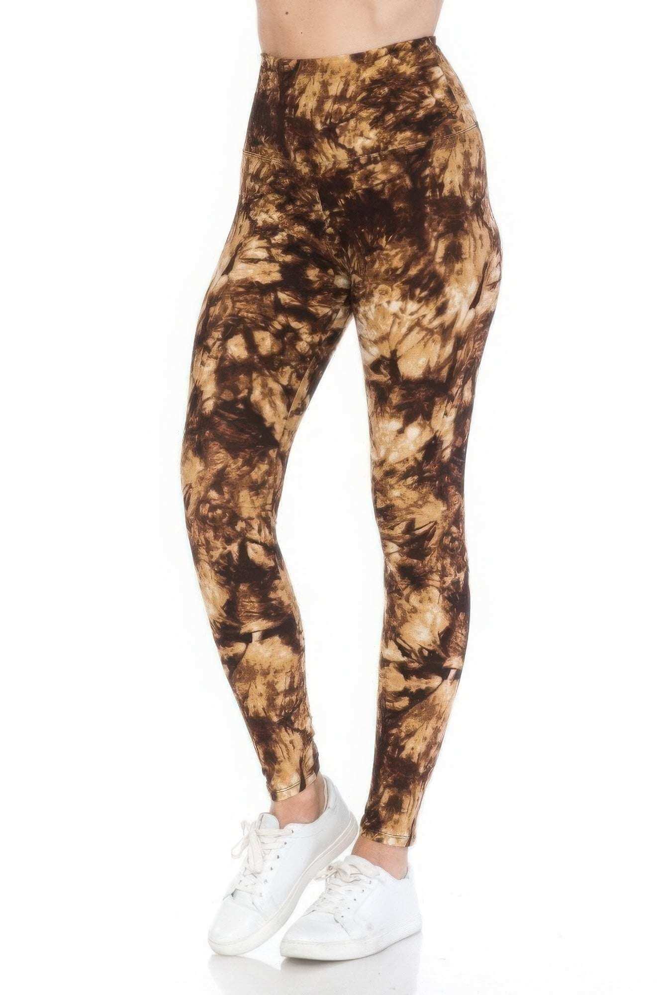 Yoga Wide Band Buttery Soft Print Leggings - The Diva Goddess