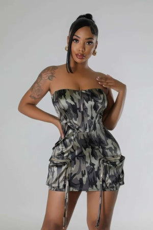 Zipper Closure Stretch Tube Dress - The Diva Goddess