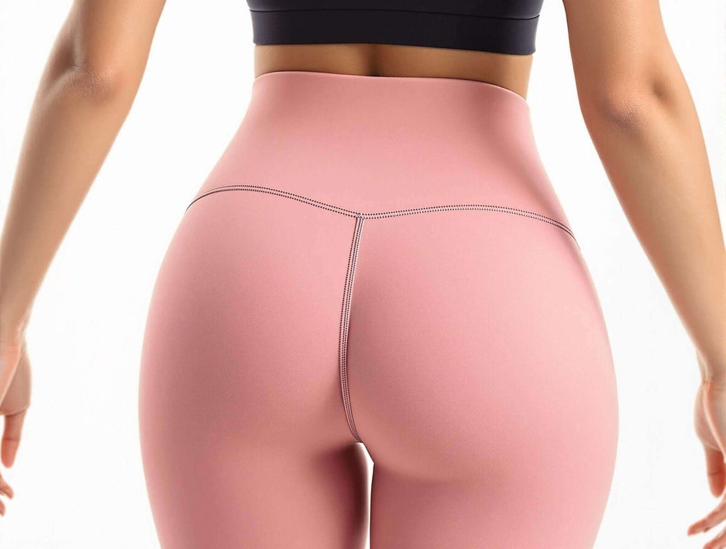 Power Move Leggings in pink, showcasing high-rise fit for sculpted support and stylish gymwear for confident women.